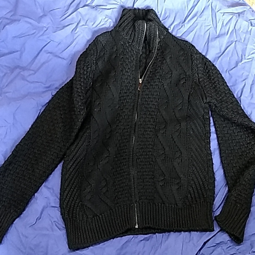 Zara man men's full zip sweater M